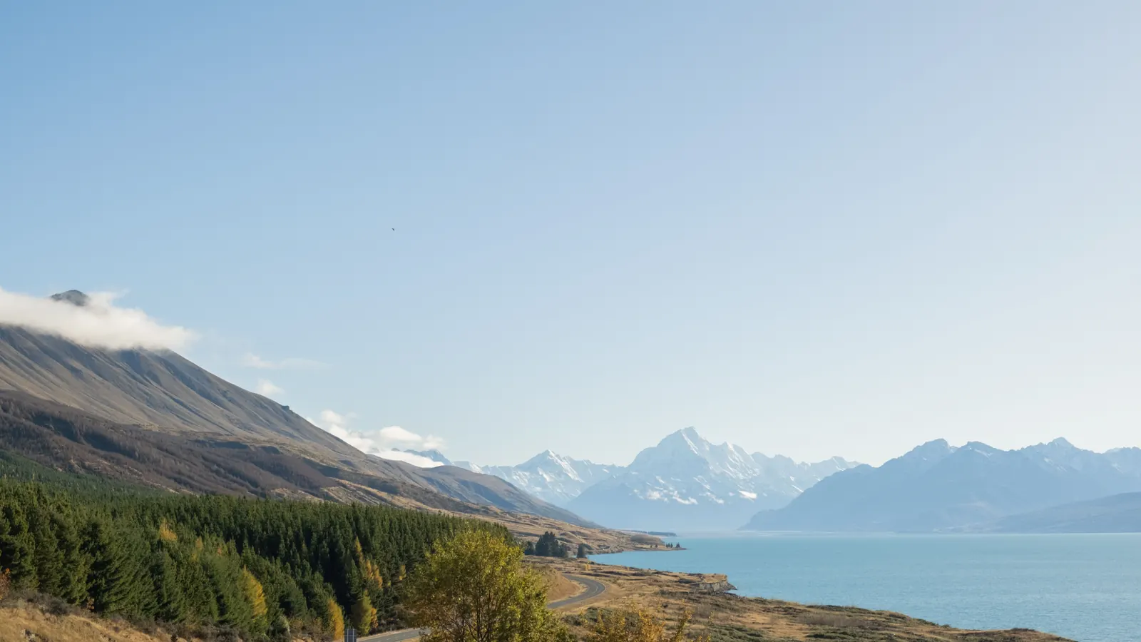 Aoraki/Mount Cook rising above Lake Pukaki